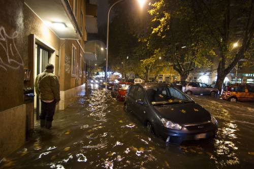 Il maltempo si sposta verso  Sud 
Stanotte arriva la piena del Tevere