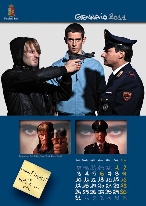 Il calendario della polizia 
"scattato" dai giovani