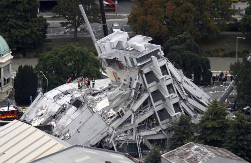 Sisma in Nuova Zelanda: 
65 morti e oltre 100 feriti