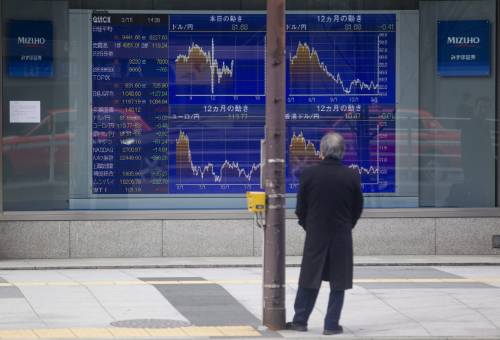 Panico e tensione sui mercati: Tokyo giù del 10% 
A Wall Street il Nasdaq brucia i guadagni del 2011