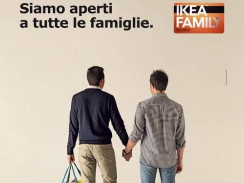 Adesso l'Ikea rilancia: 
"Nel prossimo week end 
ospiteremo le coppie gay"