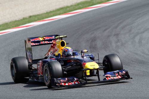 F1, a Barcellona dominio Red Bull: pole Webber 
Ala Ferrari bocciata: "Illegale". Alonso parte 4°