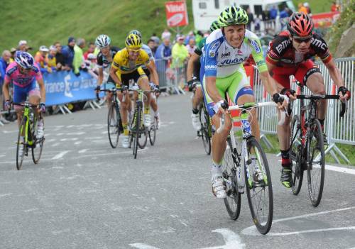 Al Tour de France 
ecco Basso e Cunego 
E Contador ora soffre