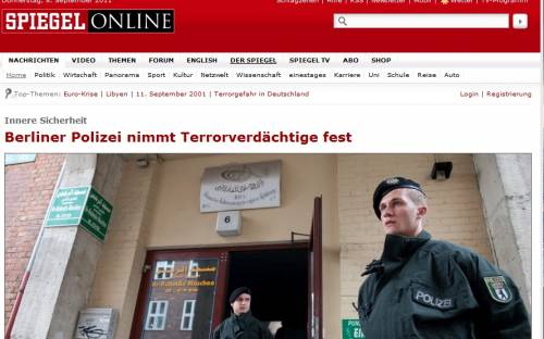 Berlino, sventato possibile attentato terroristico 
Due fermati, forse legati a un centro islamico