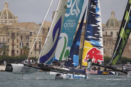 Luna Rossa, New Zealand e Alinghi all’Extreme Sailing Series di Trapani