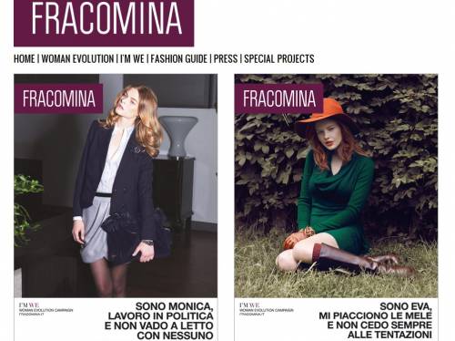 Crea scompiglio la campagna di Fracomina 
per Alemanno è lesiva dei diritti della donna 