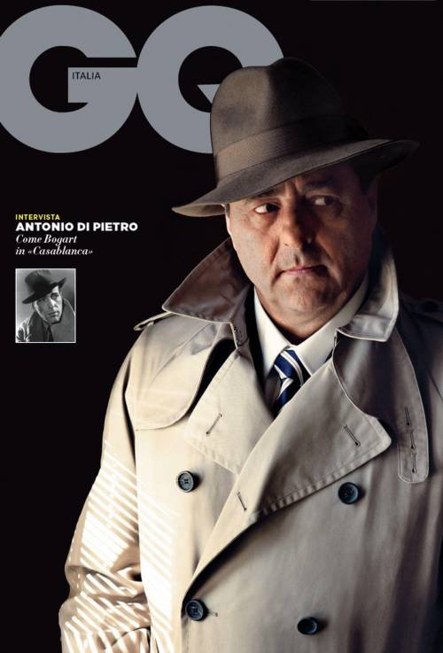 Tonino ha nostalgia dei suoi giorni da sbirro E sulla copertina di GQ si veste da Bogart