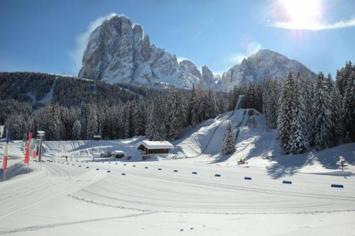 Sci nordico sugli "anelli" della Val Gardena