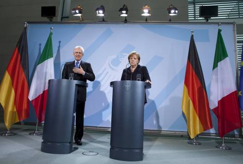 Monti in tour a Berlino: "Non siamo più un pericolo"