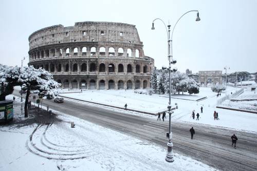 Il Colosseo d'inverno