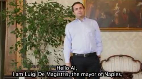 "Ciao Al, sono De Magistris" Il video show di Giggino Vuole Al Pacino a Napoli