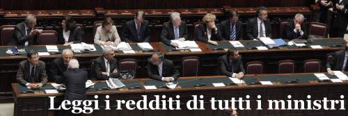 Redditi dei ministri, Severino batte Passera  Monti on line in extremis: 1,5 milioni di euro