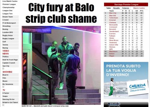 Balotelli è ancora nei guai: "pizzicato" a notte fonda all'uscita di uno strip club