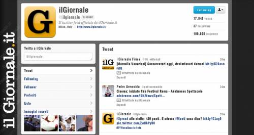 Su Twitter siete 100mila. Grazie