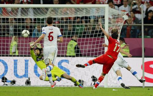 Europei, i primi gol: pari tra Polonia e Grecia, Russia a valanga