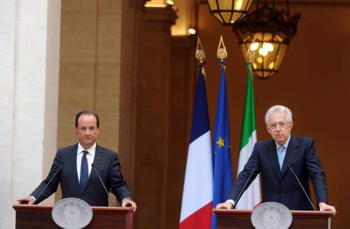 Monti vede Hollande "Forte convergenza Puntare sullo sviluppo"