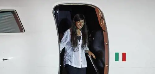 Rossella Urru è rientrata in Italia