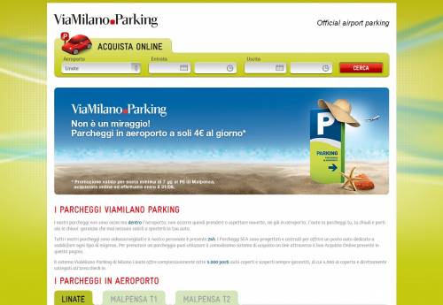 Malpensa e Linate, in estate con ViaMilano Parking il parcheggio costa meno