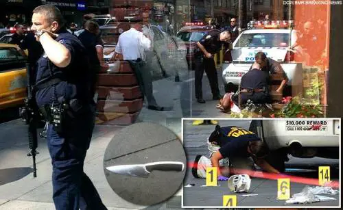 Time Square, estrae un coltello e la Polizia gli spara. È troppo