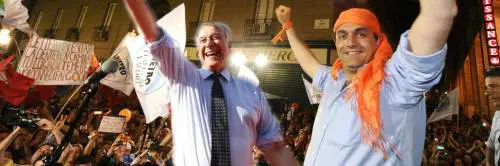 I sindaci Giuliano Pisapia e Luigi De Magistris