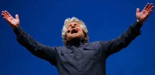 Il comico Beppe Grillo