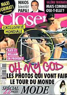 Kate Middleton in copertina su Closer