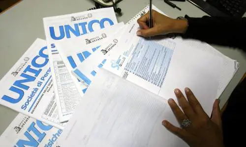 Il modulo per il pagamento delle tasse