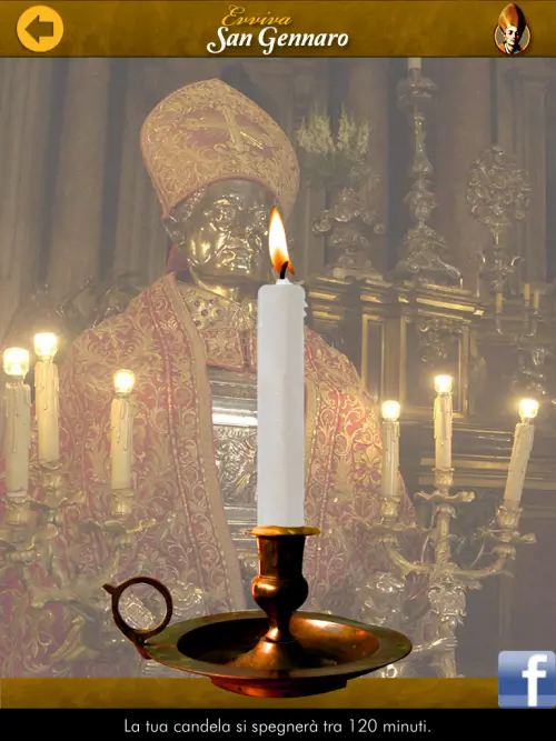 Una candela virtuale per San Gennaro