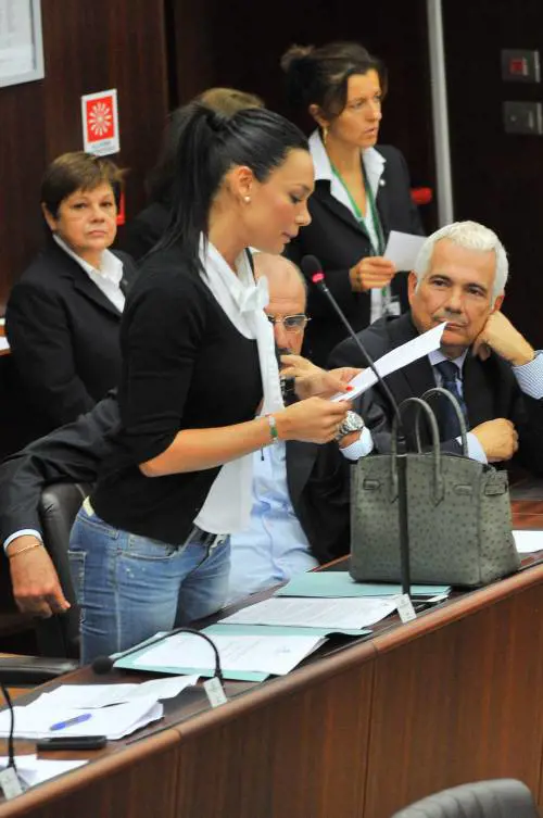 Minetti interviene in aula