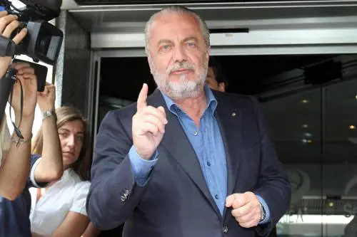 Il presidente del Napoli calcio Aurelio De Laurentis