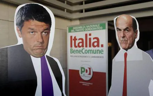 FOTO La protesta di "Occupy primarie" all'assemblea Pd