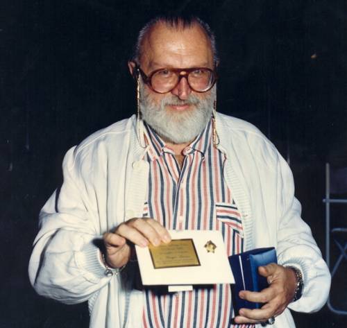 Sergio Leone nel 1987 al Giffoni