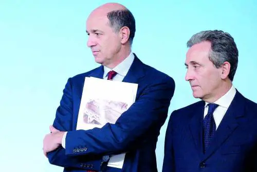 Corrado Passera, ministro dello Sviluppo economico e Vittorio Grilli, ministro dell'Economia