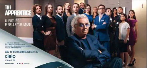 Flavio Briatore coi partecipanti di "The apprentice"