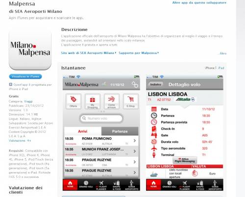 Malpensa e Linate, tutte le informazioni su voli e aeroporti a portata di App
