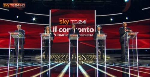 Sky, record di ascolti per il Confronto del centrosinistra