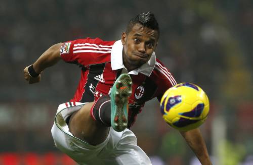 Robinho durante il match contro la Juventus