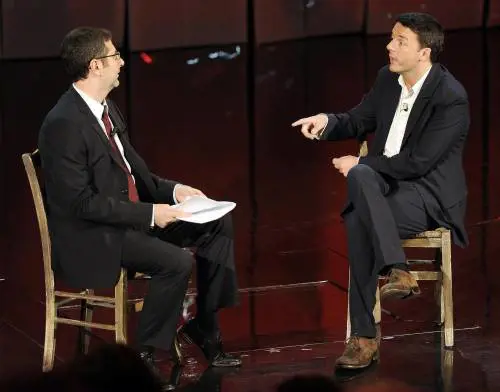 Renzi e Bersani da Fazio Segretario: "A Monti non conviene candidarsi"