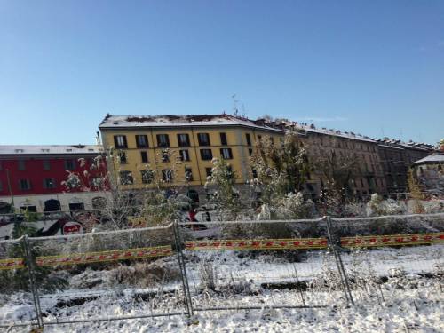 Milano innevata