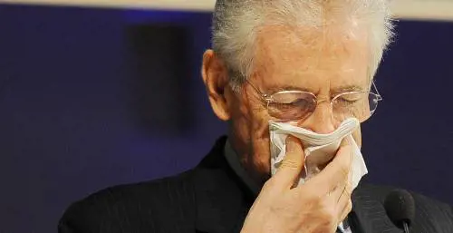 Il premier Mario Monti commosso all'inaugurazione dell'anno accademico all'Università Bocconi