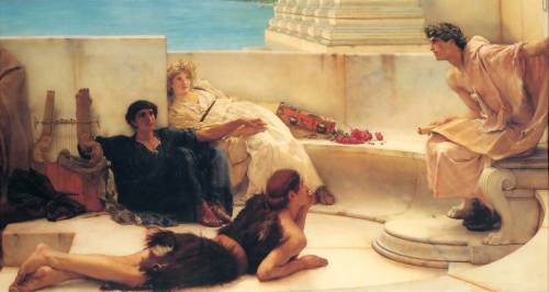 "Una lezione di Omero" di Lawrence Alma-Tadema