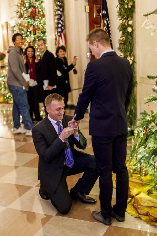 Prima proposta di nozze gay alla Casa Bianca