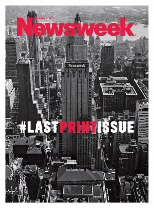 L'ultimo numero cartaceo di Newsweek