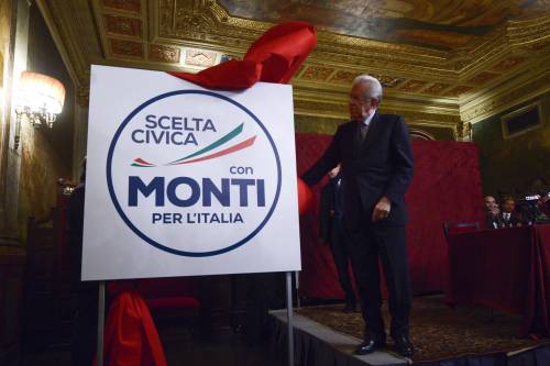 Mario Monti presenta la lista "Scelta civica Monti per l'Italia"