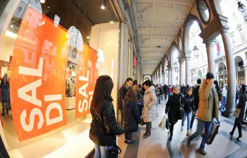 Saldi flop: primo giorno -10%