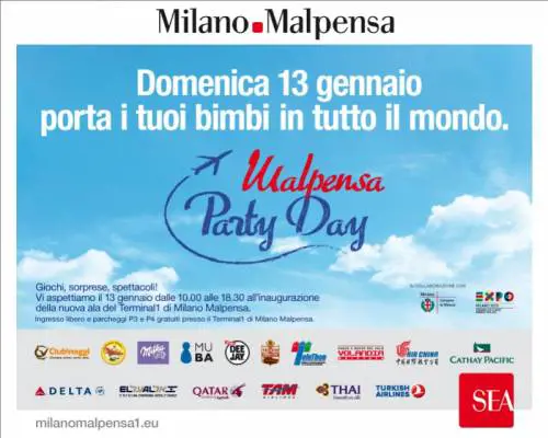 Malpensa Party Day: porte aperte a tutti. La festa, gli eventi