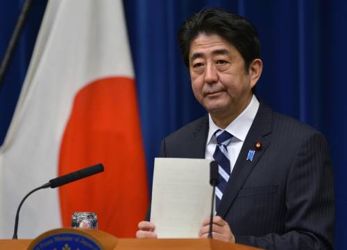 Il primo ministro giapponese Shinzo Abe