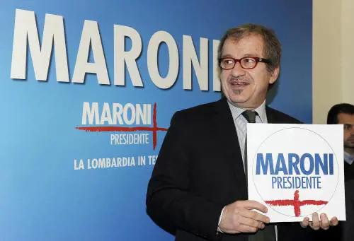 Il segretario della Lega Roberto Maroni