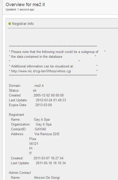 Il network di De Giorgi