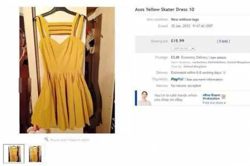 Nuda per errore su eBay